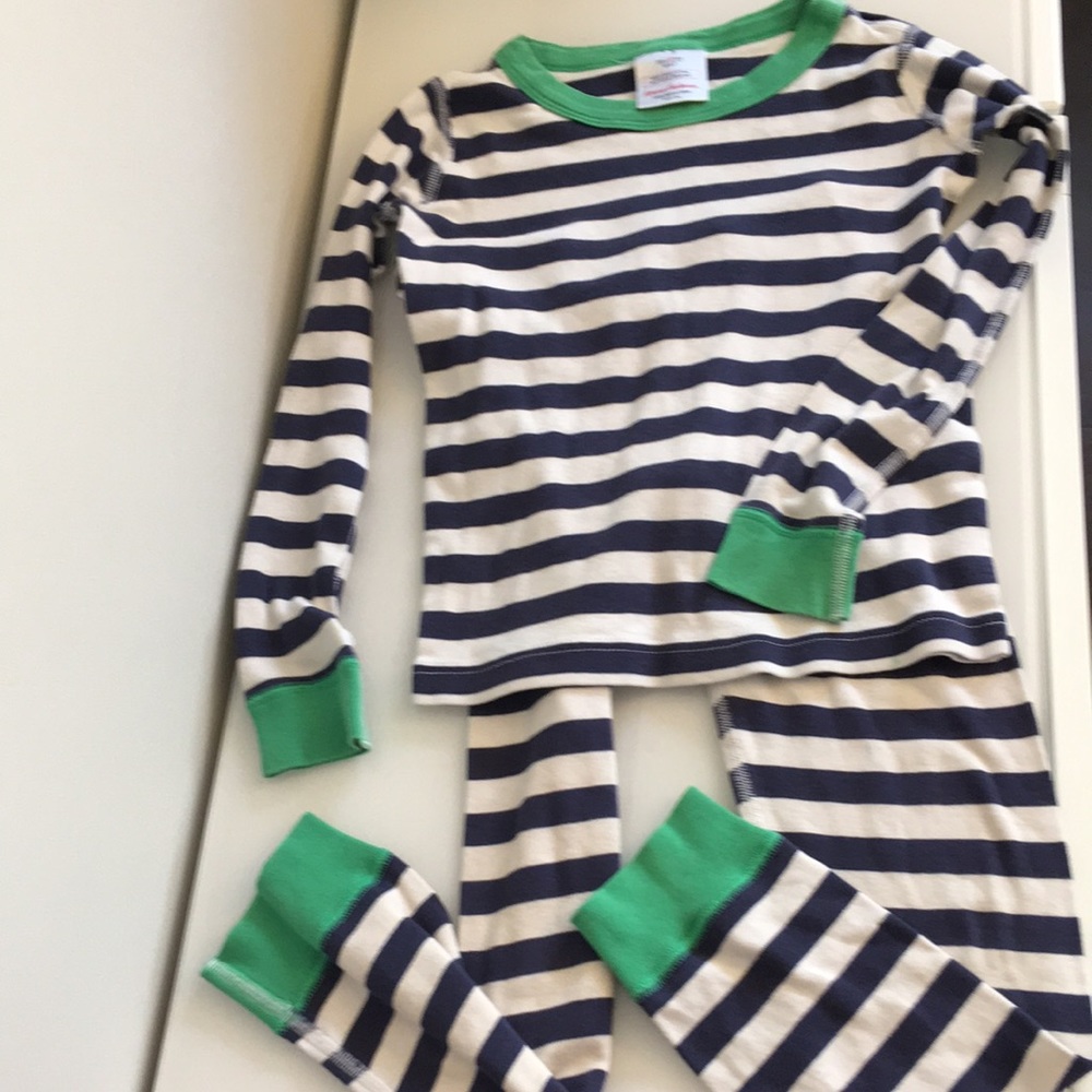 Hanna Andersson 120 stripe long pajamas